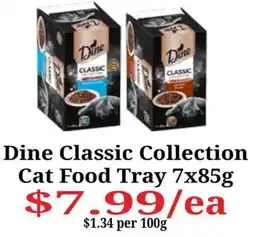Farmer Jack's Dine Classic Collection Cat Food Tray offer