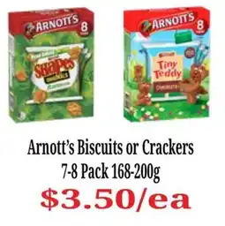 Farmer Jack's Arnott's Biscuits or Crackers offer