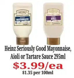 Farmer Jack's Heinz Seriously Good Mayonnaise offer