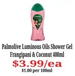 Farmer Jack's Palmolive Luminous Oils Shower Gel offer