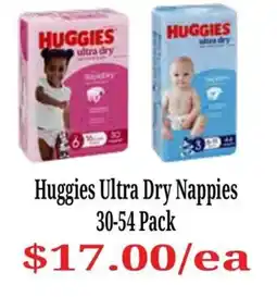 Farmer Jack's Huggies Ultra Dry Nappies offer