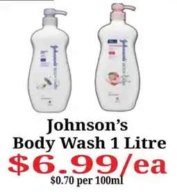 Farmer Jack's Johnson's Body Wash offer