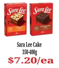 Farmer Jack's Sara Lee Cake offer