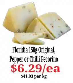 Farmer Jack's Floridia Original Pepper or Chilli Pecorino offer