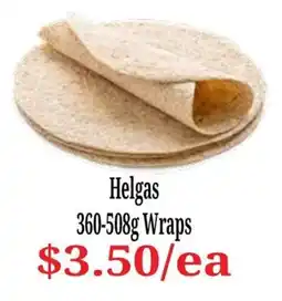Farmer Jack's Helgas Wraps offer