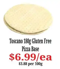 Farmer Jack's Toscano Gluten Free Pizza Base offer