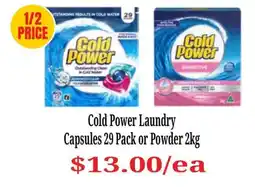 Farmer Jack's Cold Power Laundry Capsules offer