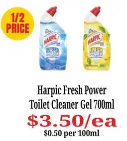 Farmer Jack's Harpic Fresh Power Toilet Cleaner Gel offer