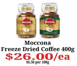 Farmer Jack's Moccona Freeze Dried Coffee offer