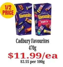 Farmer Jack's Cadbury Favourites offer