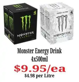 Farmer Jack's Monster Energy Drink offer