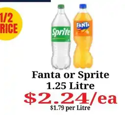Farmer Jack's Fanta or Sprite offer