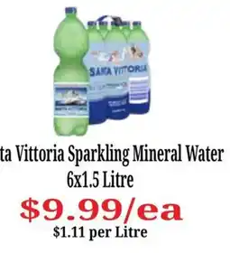 Farmer Jack's Santa Vittoria Sparkling Mineral Water offer
