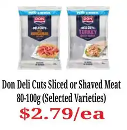 Farmer Jack's Don Deli Cuts Sliced or Shaved Meat offer