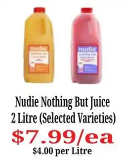 Farmer Jack's Nudie Nothing But Juice offer