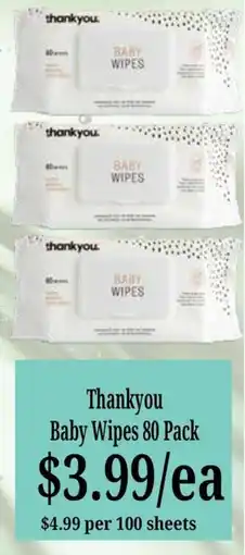 Farmer Jack's Thankyou Baby Wipes offer