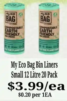 Farmer Jack's My Eco Bag Bin Liners offer
