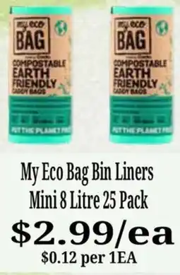 Farmer Jack's My Eco Bag Bin Liners Mini offer