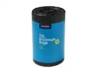 Officeworks J.Burrows Garbage Plastic Bags 72L 50 Pack offer