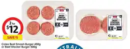 Coles Coles Beef Smash Burger or Beef Stacker Burger offer