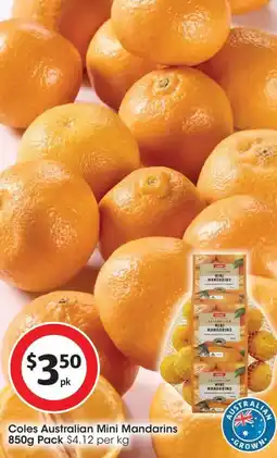 Coles Coles Australian Mini Mandarins offer