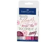 Officeworks Faber-Castell Pitt Artist Hand Lettering Set Pinks 8 Pack offer