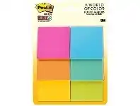 Officeworks Post-It Super Sticky Notes 51X51mm Assorted Colour 6 Pack offer