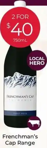 Porters Frenchman's Cap Range offer