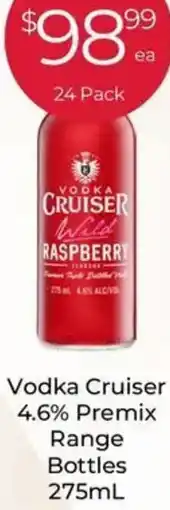 Porters Vodka Cruiser 4.6% Premix Range Bottles offer