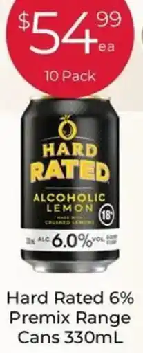 Porters Hard Rated 6% Premix Range Cans offer
