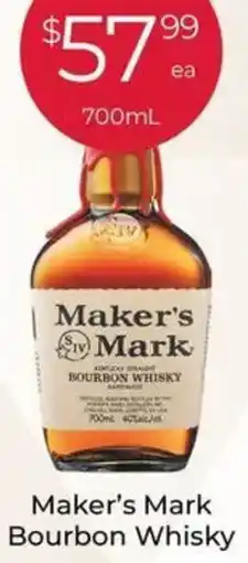 Porters Maker's Mark Bourbon Whisky offer