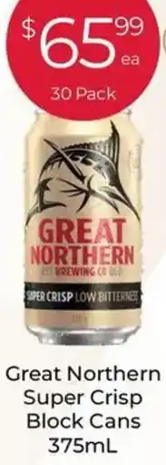Porters Great Northern Super Crisp Block Cans offer