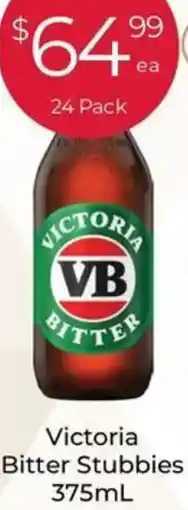Porters Victoria Bitter Stubbies offer