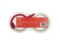 Officeworks PPS Standard 48mm x 50m Packaging Tape with Dispenser 2 Pack offer