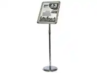 Manhattan deflect-O A3 Premium Snap Frame Foyer Stand Aluminium