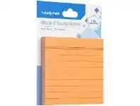 Officeworks Studymate Fully Adhesive Lined Notes 76x76mm Orange offer
