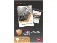 Officeworks GBC Creative Binding Cover A3 250 Micron Clear 25 Pack offer