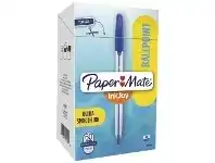 Officeworks Papermate Inkjoy 50 Ballpoint Pens 1.0mm Blue 60 Pack offer