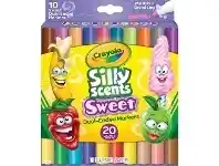 Officeworks Crayola Silly Scents Double Doodlers Markers 10 Pack offer