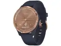 Officeworks Garmin vivomove 3S Smart Watch Navy and Rose Gold offer