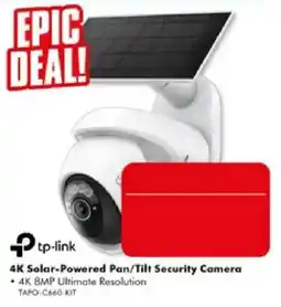 The Good Guys tp-link 4K Solar-Powered Pan/Tilt Security Camera offer
