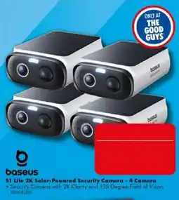 The Good Guys baseus S1 Lite 2K Solar-Powered Security Camera offer