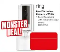 The Good Guys ring Pan-Tilt Indoor Camera - White offer