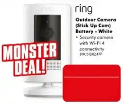 The Good Guys ring Outdoor Camera (Stick Up Cam) Battery - White offer