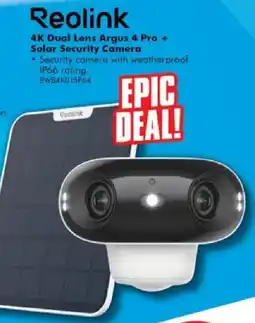 The Good Guys Reolink 4K Dual Lens Argus 4 Pro + Solar Security Camera offer