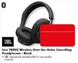 The Good Guys JBL Live 780NC Wireless Over-Ear Noise Cancelling Headphones - Black offer