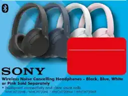 The Good Guys Sony Wireless Noise Cancelling Headphones offer