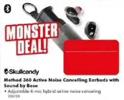 The Good Guys Skullcandy Method 360 Active Noise Cancelling Earbuds with Sound by Bose offer