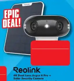 The Good Guys Reolink 4K Dual Lens Argus 4 Pro + Solar Security Camera offer