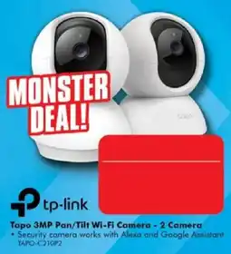 The Good Guys tp-link Tapo 3MP Pan/Tilt Wi-Fi Camera offer